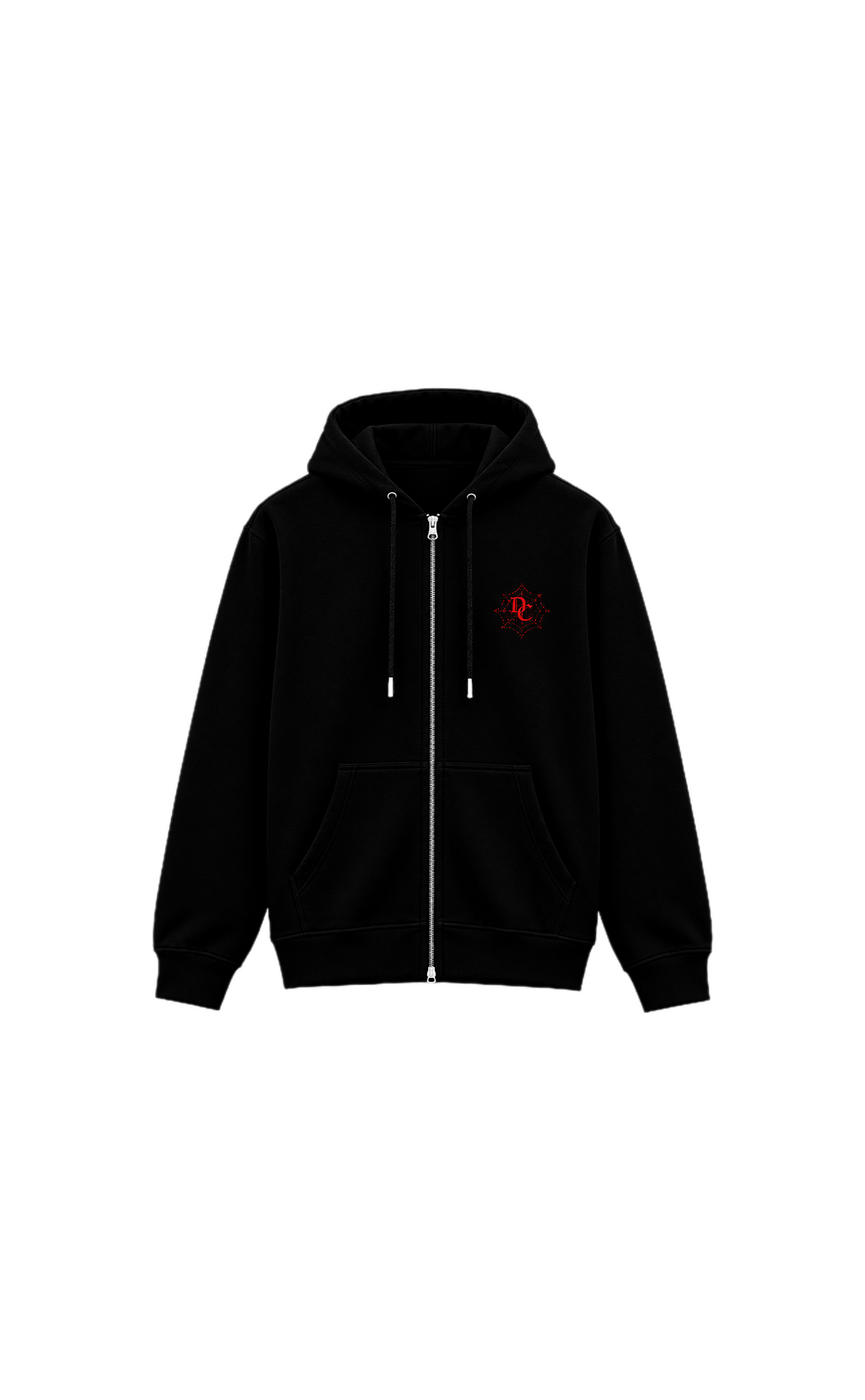 "RED CODE" ZIP-UP HOODIE